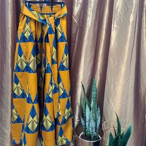 African Printed Maxi Flare Skirt